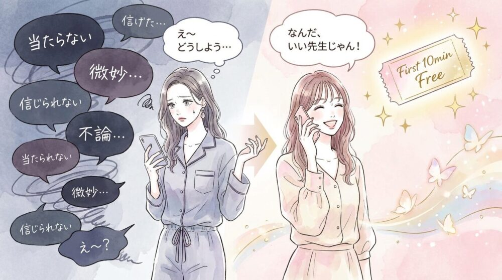 ネットの噂に惑わされず、自分の目で確かめる(カリスの初回無料を活用する)。