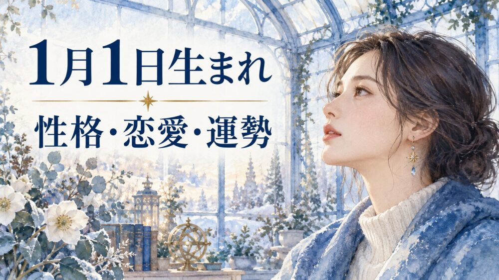 1月1日生まれの性格・恋愛・相性・運勢・有名人を徹底解説!【誕生日占い】