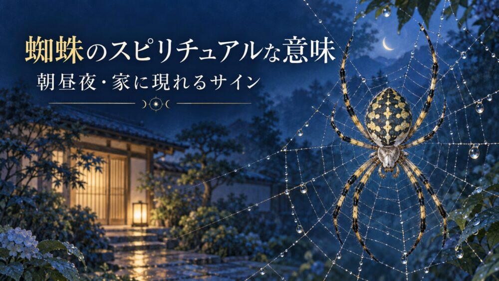 蜘蛛のスピリチュアルな意味!朝昼夜・家・色・大きさ別の吉凶と殺した時の対処法