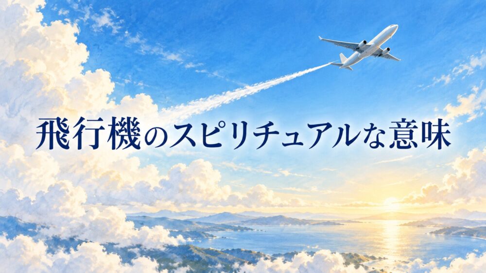 飛行機のスピリチュアル意味！よく見る理由や2機・飛行機雲の吉兆