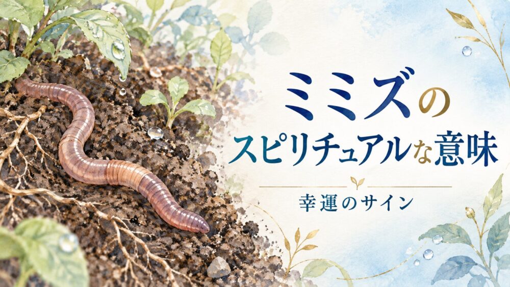 ミミズのスピリチュアル意味!大きいミミズや助ける幸運・玄関や死骸
