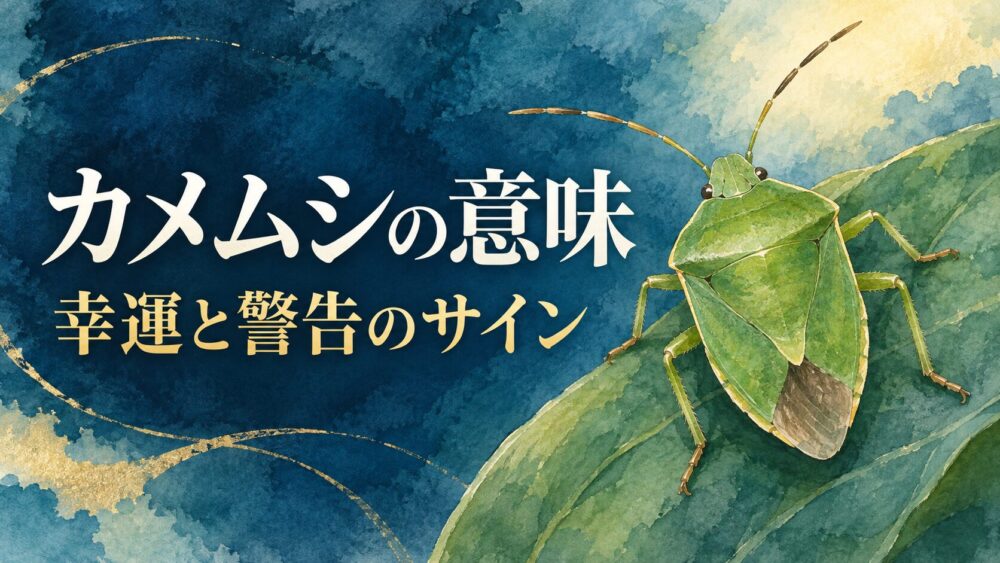 カメムシのスピリチュアルな意味！緑・茶色・ハート・家の中や体に止まる吉兆＆警告サイン徹底解説