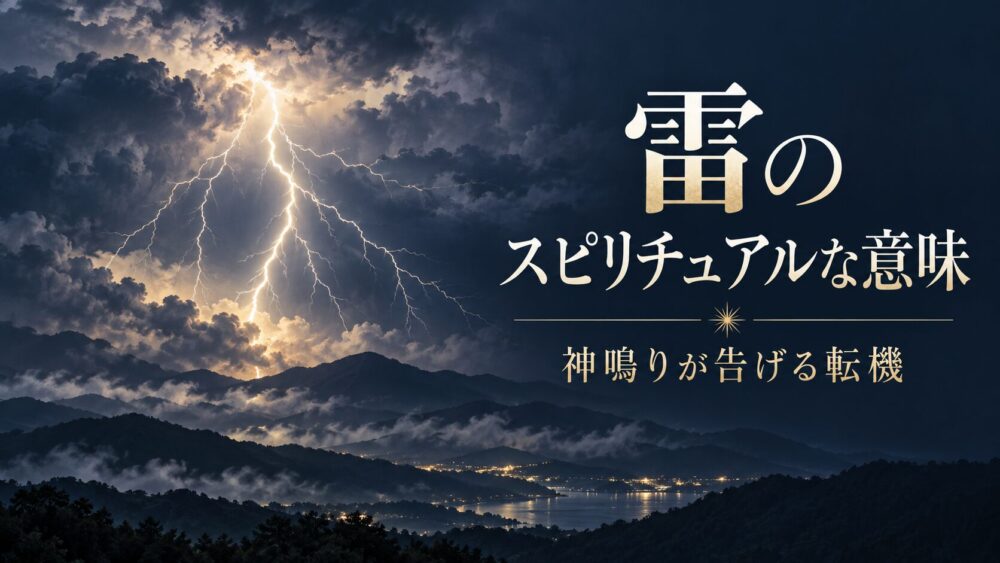 雷のスピリチュアルな意味21選｜音のない雷・晴天の雷・落雷・雷光だけのサイン！龍神の加護や雷が好きな人の特徴【星空こもぴ監修】
