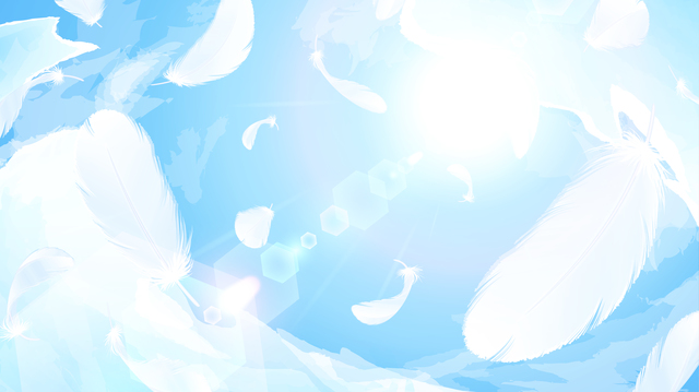 羽が舞うイラスト