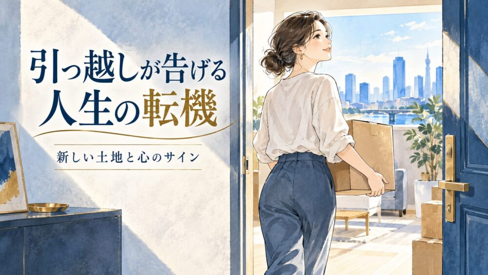 【引っ越しのスピリチュアルな意味】急に引っ越したくなる理由・やめた方がいいサイン＆体調不良の好転反応を徹底解説