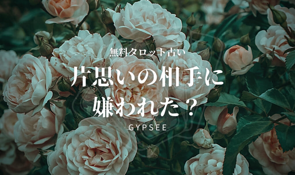 片思いしてる人に嫌われた?【無料タロット占い】