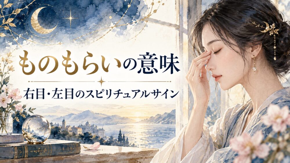 【ものもらいのスピリチュアル意味】右目・左目の違い&恋愛・ツインレイのサイン!下まぶた・好転反応まで徹底解説