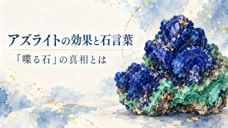 アズライトの効果と石言葉！「喋る石」の真相やラピスラズリとの違い