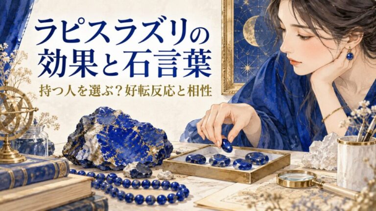 ラピスラズリの効果と石言葉！「持つ人を選ぶ」好転反応や相性の真相
