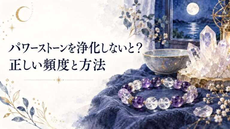 パワーストーンを浄化しないとどうなる？邪気と危険性・正しい頻度