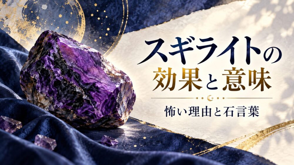 スギライトの効果と意味!怖いと言われる理由・石言葉・不思議体験