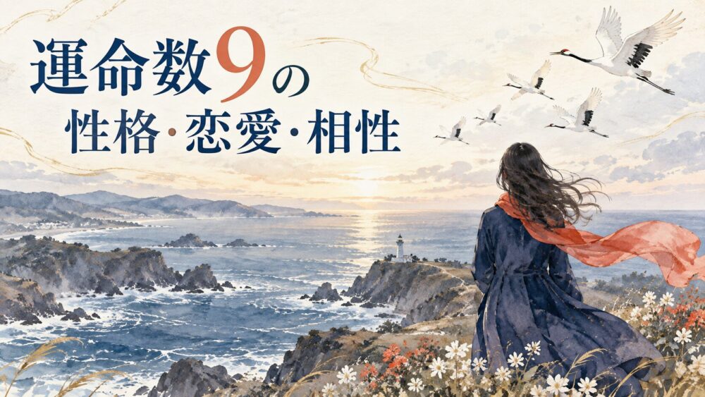 【数秘術・運命数9】性格・男女の特徴・相性・適職！天才・最強の真相・芸能人・2026＆2027年運勢まで徹底解説