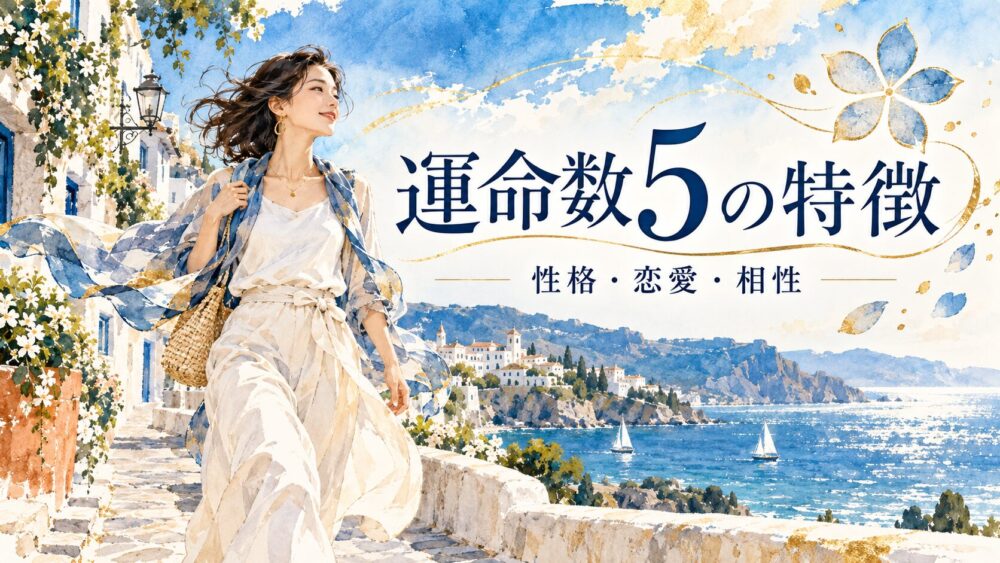 【数秘術・運命数5】性格・男女の特徴・相性・適職!色気やモテる理由・芸能人・2026&2027年運勢まで徹底解説