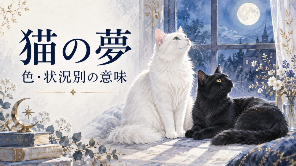 【夢占い】猫の夢の意味95選