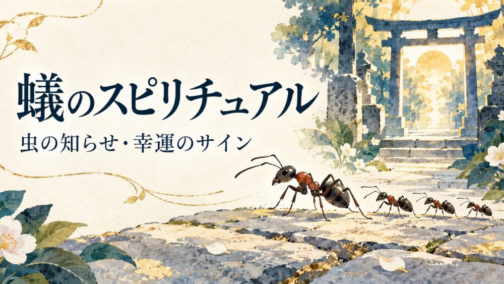 【完全解説】蟻（アリ）のスピリチュアルな意味と虫の知らせ！家の中・行列・大量発生・噛まれる・神社でのサインや羽蟻まで網羅