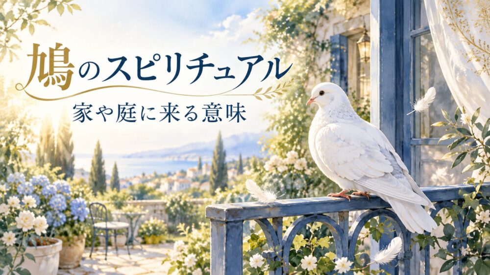 鳩（ハト）のスピリチュアル意味！ベランダや家・庭に来るサイン・つがい・白い鳩・鳴き声・死骸まで徹底解説