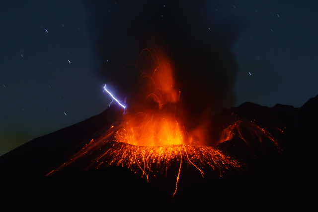 火山爆発