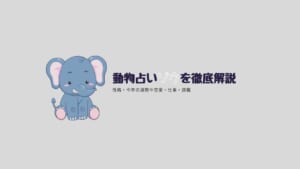 【無料・動物占い】ゾウの性格・2021年の運勢や恋愛・仕事・適職