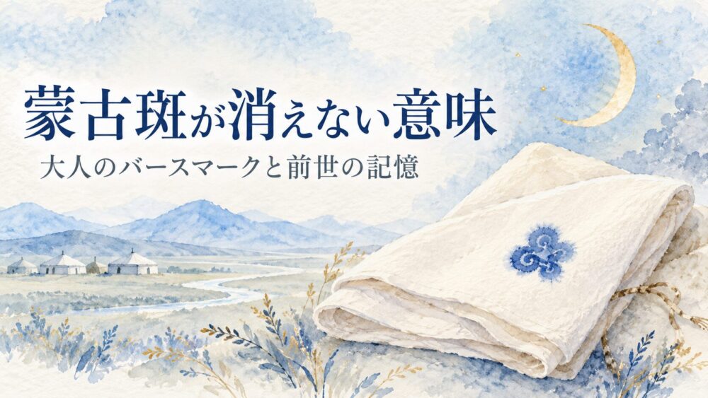 蒙古斑が消えないスピリチュアルな意味！大人のおしり・異所性蒙古斑（足首・肩・手の甲・背中）や前世のバースマークまで徹底解説