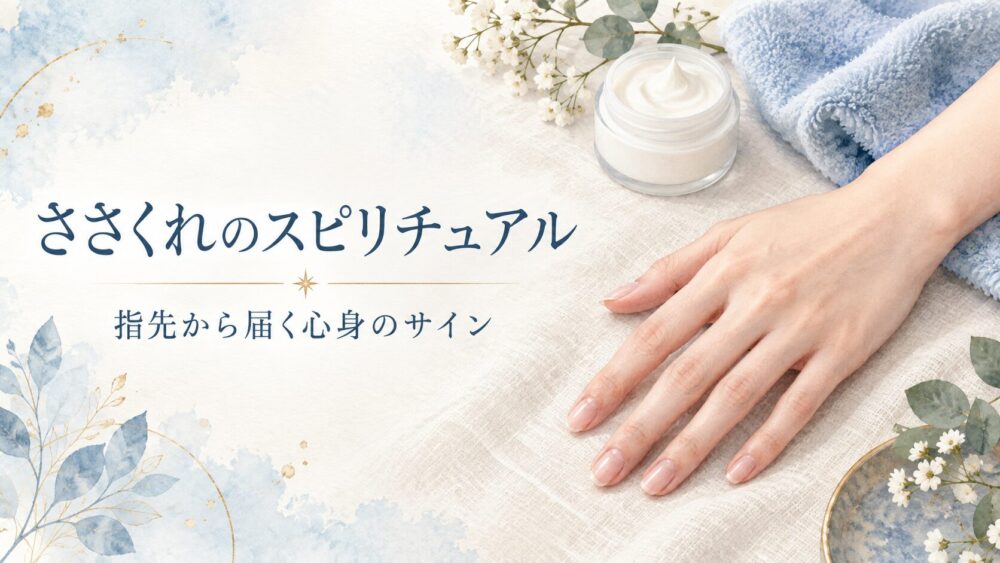 ささくれのスピリチュアル意味！急に増えた理由や左右の指別サイン