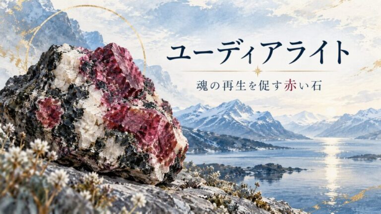 【ユーディアライトの効果・石言葉】魂の再生を促すスピリチュアルな意味・偽物の見分け方まで徹底解説