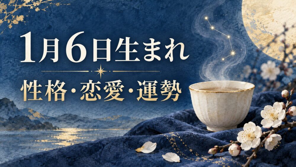 1月6日生まれの性格・恋愛・相性・運勢・有名人を徹底解説！【誕生日占い】