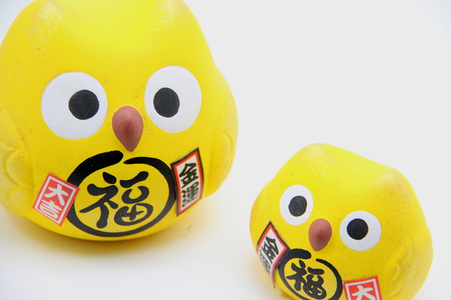 フクロウの置物