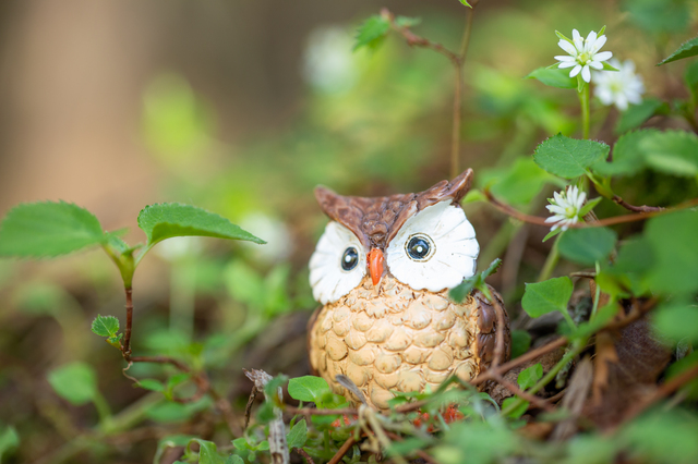 フクロウの置物
