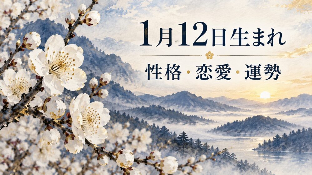 1月12日生まれの性格・恋愛・相性・運勢・有名人を徹底解説！【誕生日占い】