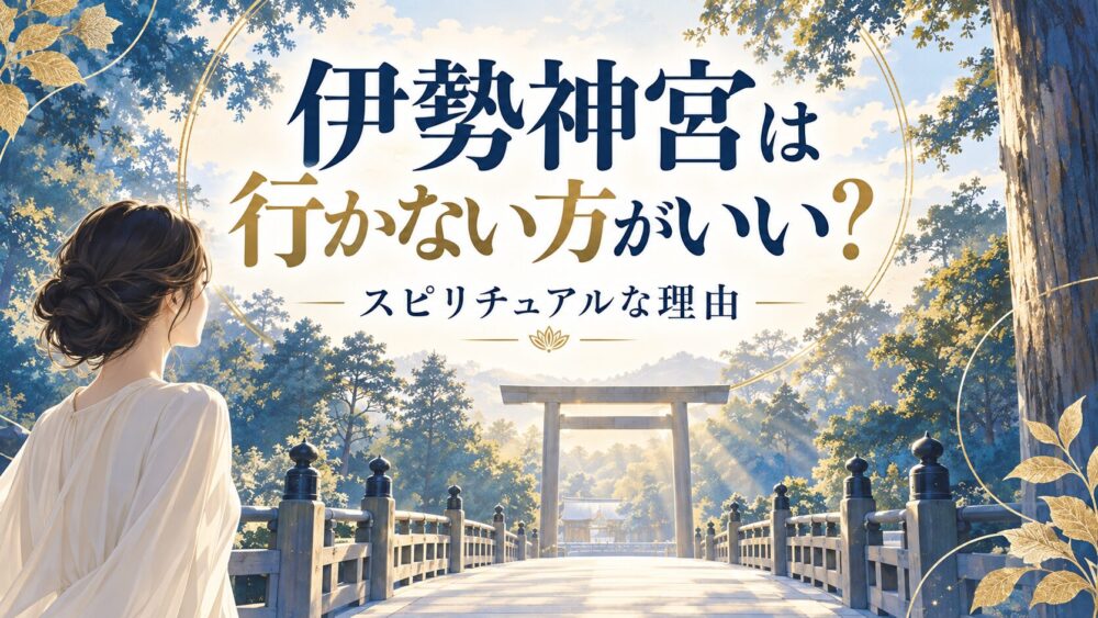 伊勢神宮は行かない方がいい?行ってはいけない人とスピリチュアル