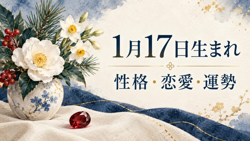 1月17日生まれの性格・恋愛・相性・運勢・有名人を徹底解説！【誕生日占い】