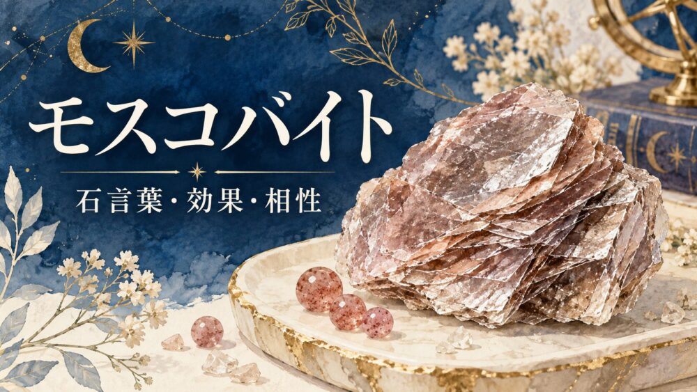 モスコバイトの効果と石言葉!ストロベリークォーツとの違いや相性