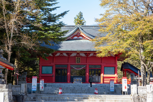 秋の赤城山　赤城神社
