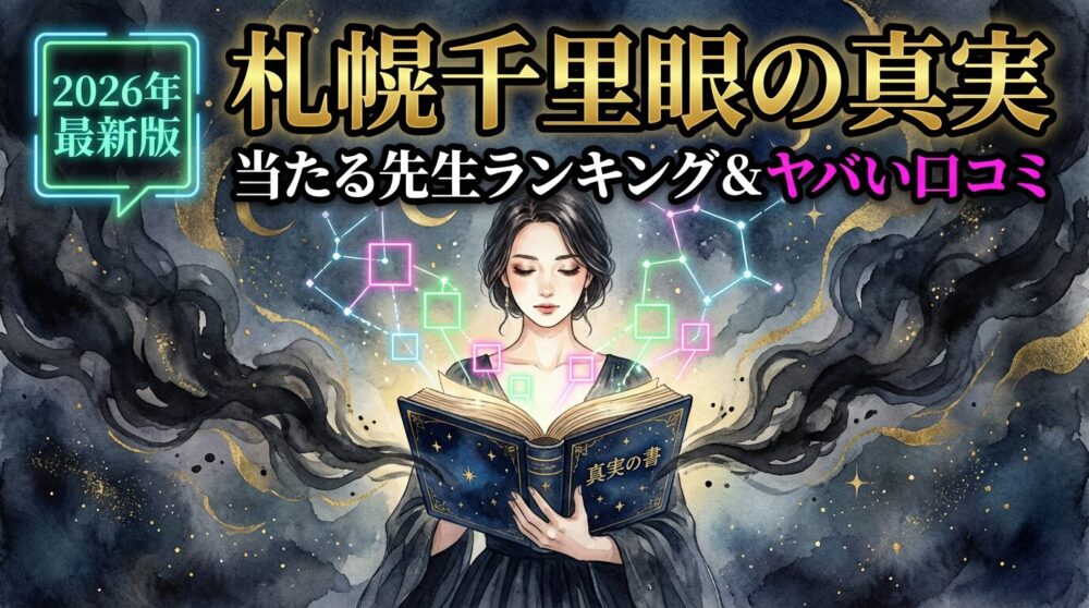 【2026年最新】札幌千里眼ウラスピの評判｜本当に当たる先生ランキングとヤバい口コミ暴露