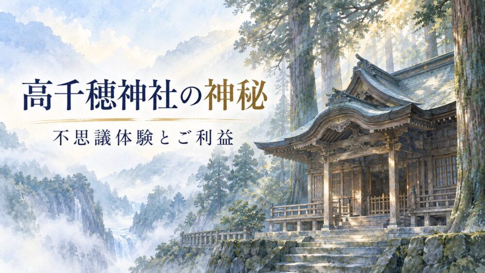 高千穂神社スピリチュアル!属性や呼ばれる人・不思議体験とご利益