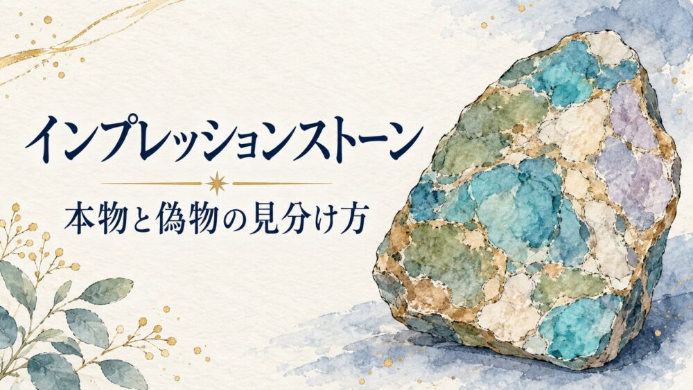 インプレッションストーン効果と偽物見分け方！石言葉や意味解説