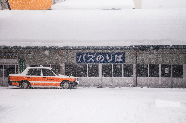雪とタクシー