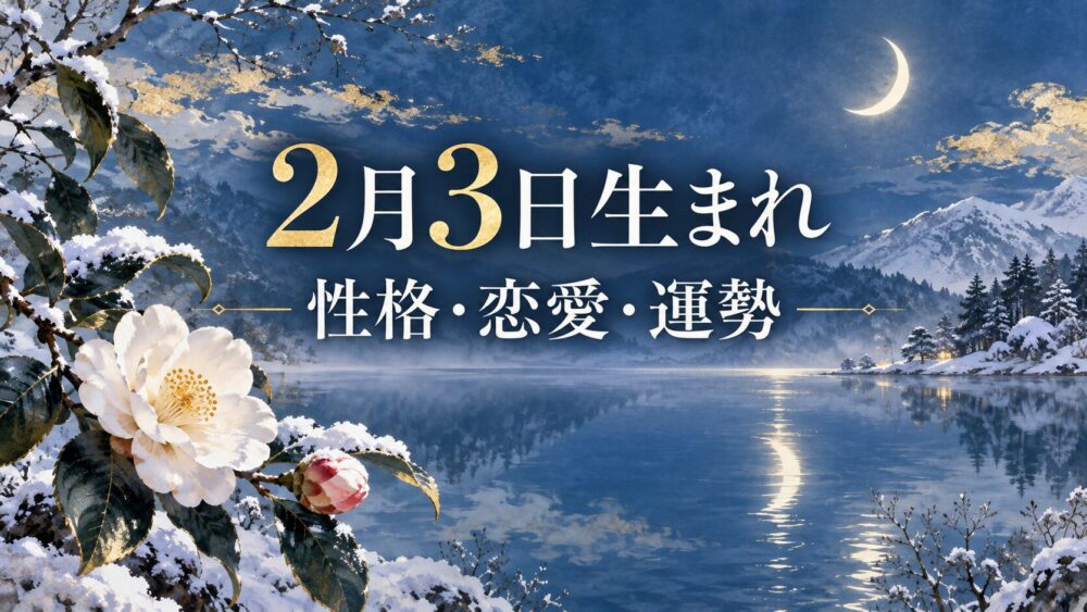 2月3日生まれの性格・恋愛・相性・運勢・有名人を徹底解説!【誕生日占い】