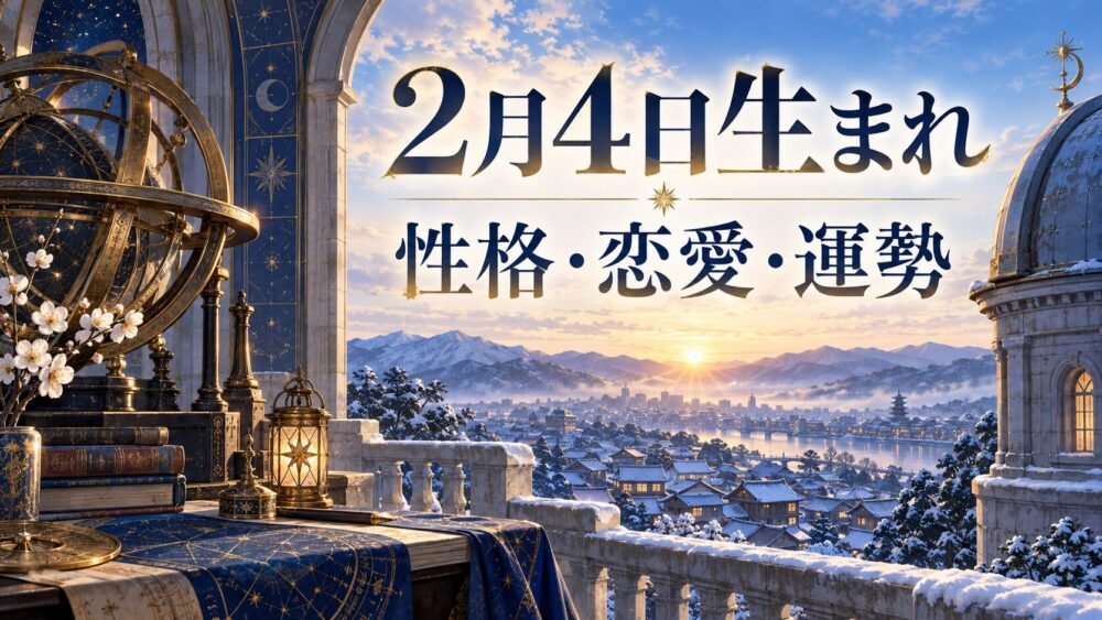 2月4日生まれの性格・恋愛・相性・運勢・有名人を徹底解説！【誕生日占い】