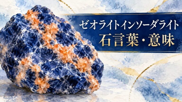 ゼオライトインソーダライト効果！意味やスピリチュアル・石言葉