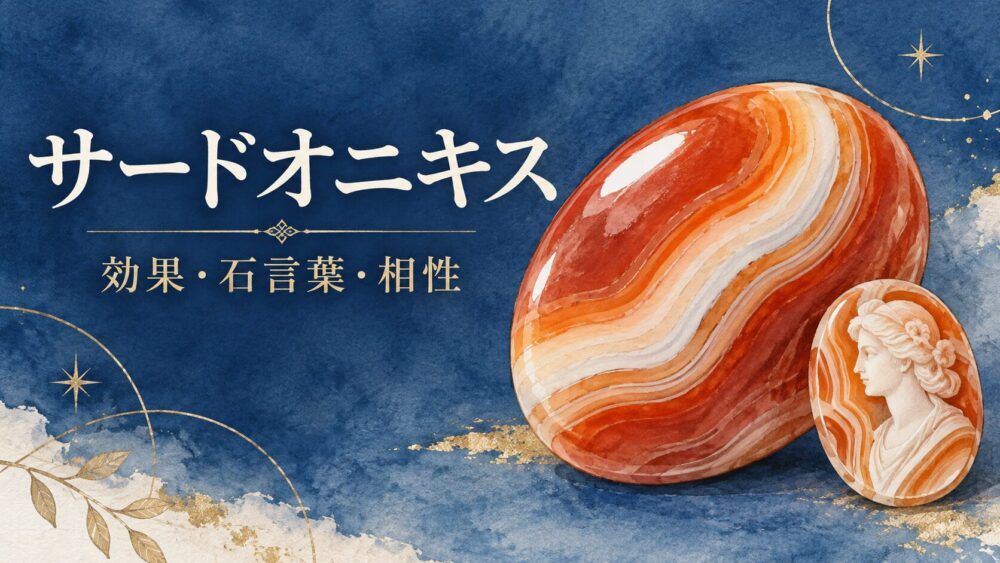 サードオニキス効果と石言葉！相性の悪い石やカーネリアンとの違い