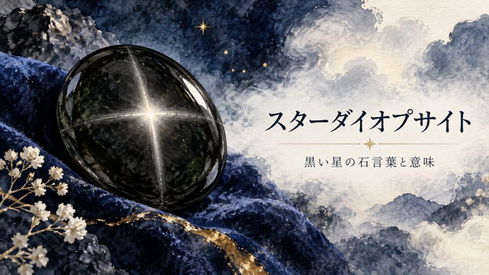 スターダイオプサイト効果と石言葉！ブラックスター意味や相性浄化