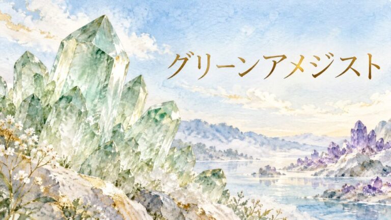 プラシオライトの効果とスピリチュアル意味！グリーンアメジスト相性