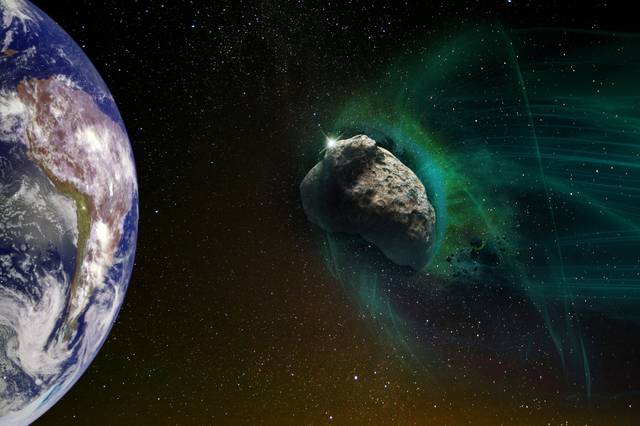 地球に近づく隕石