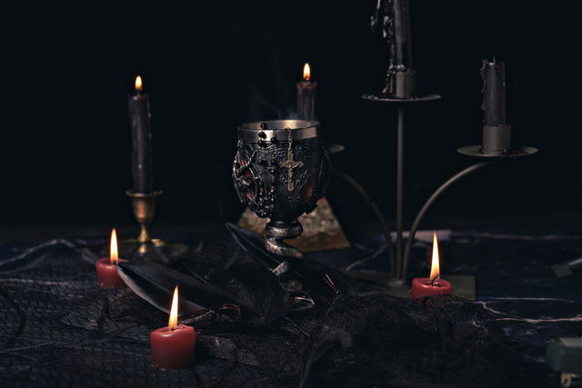 悪魔と契約する儀式のイメージ
