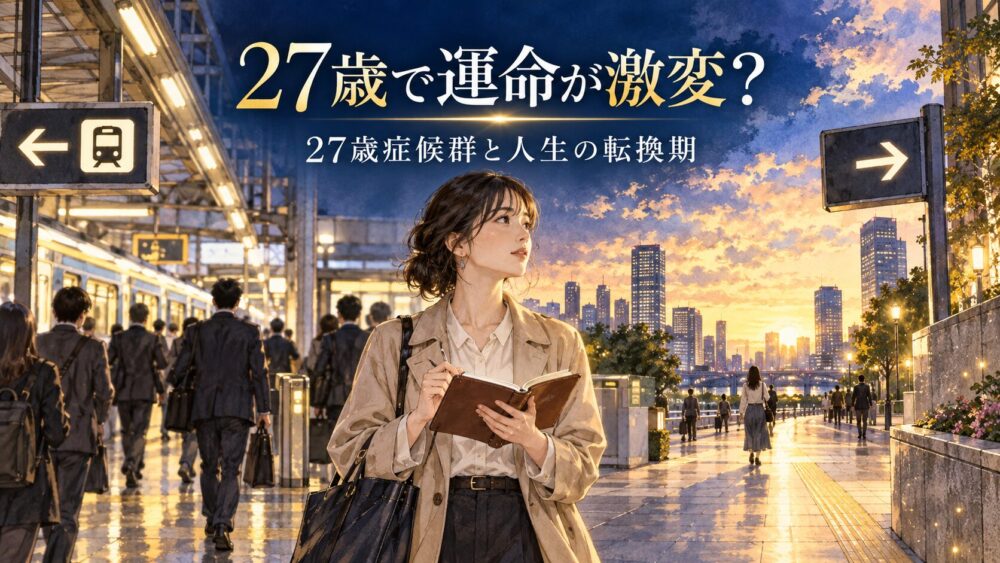 女性の運命は27歳で激変する！27歳症候群を好転させる魂の選択法