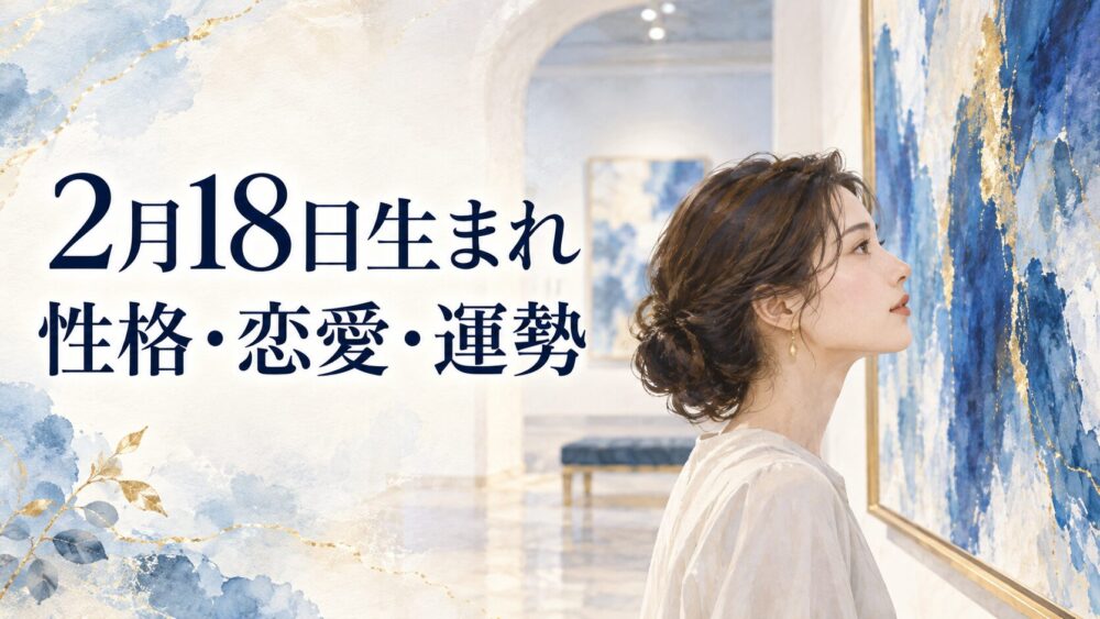 2月18日生まれの性格・恋愛・相性・運勢・有名人を徹底解説!【誕生日占い】