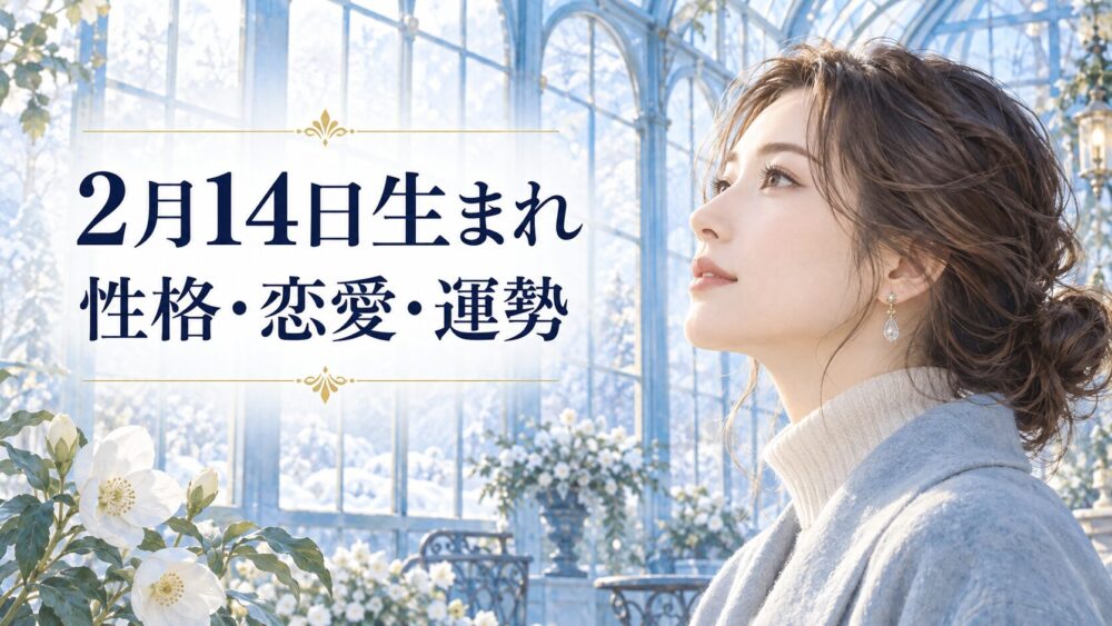 2月14日生まれの性格・恋愛・相性・運勢・有名人を徹底解説！【誕生日占い】