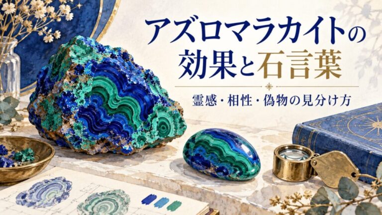 アズロマラカイトの効果と石言葉！霊感の覚醒・相性や偽物の見分け方