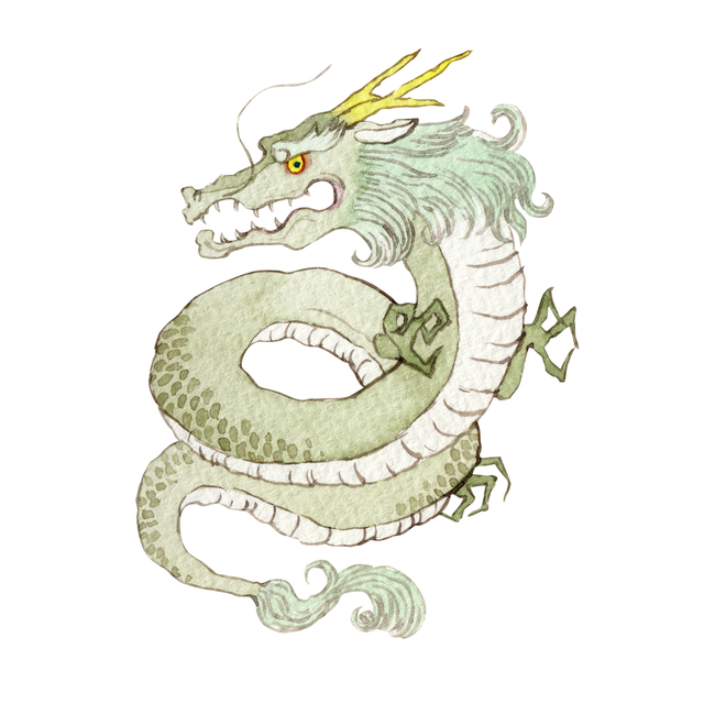 緑色の青龍